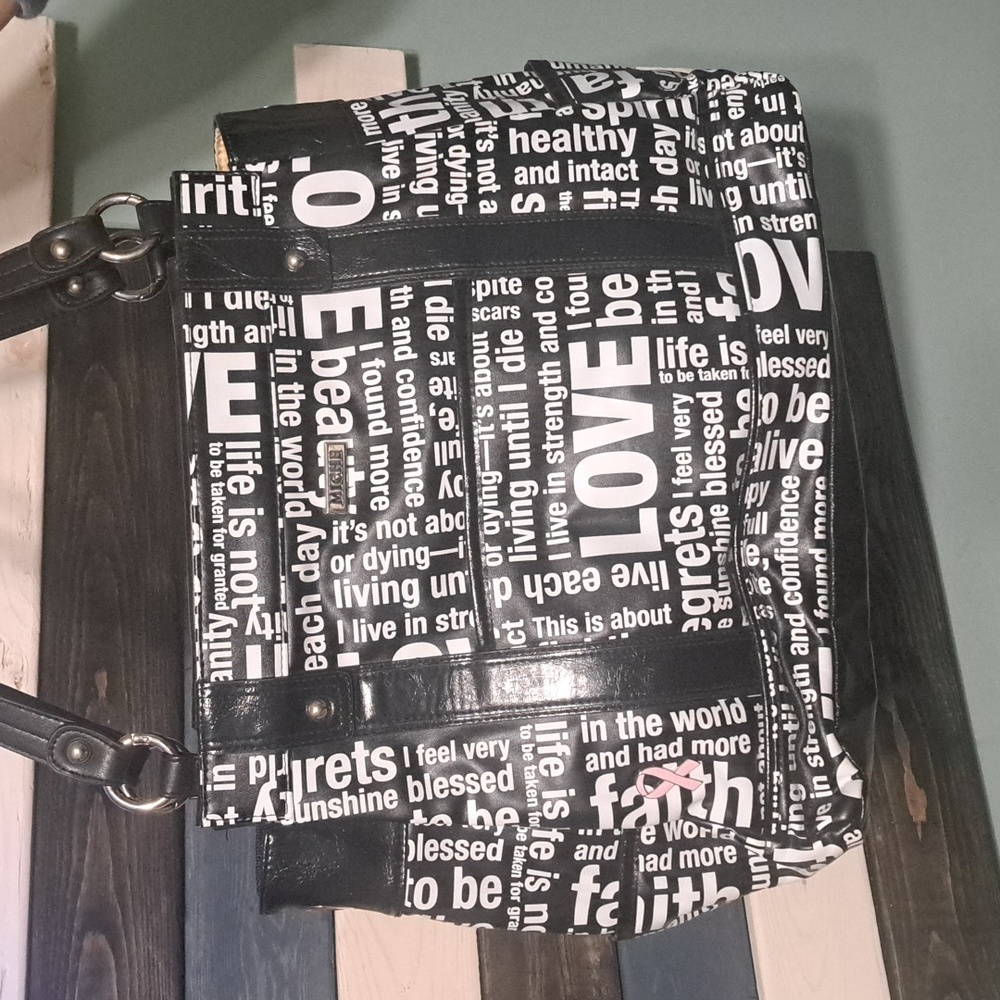 Leather printed purse